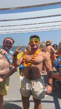 charleston beach party cruise